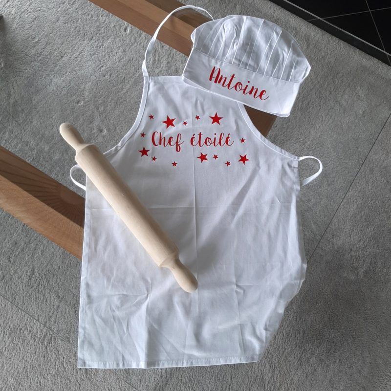 YouBaiVS Tabliers Enfants Personnalisés Tablier de Cuisine